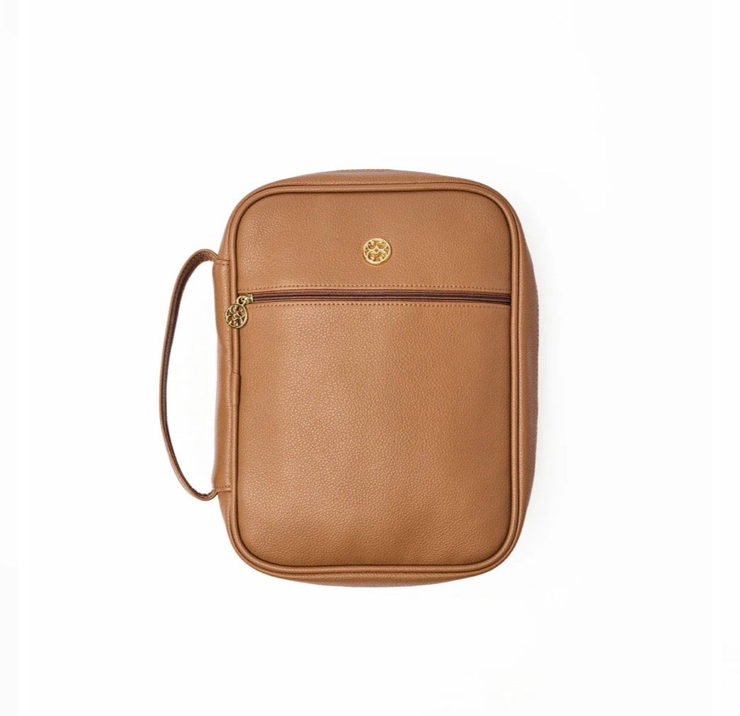 Mary Square Bible Cover Camel