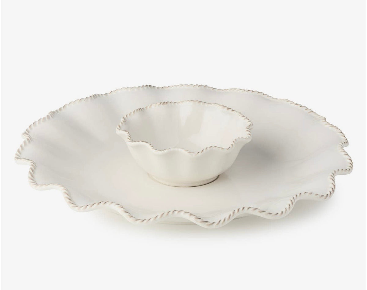 Certified Heritage Chip & Dip Set 2pc - Classic 15” Stoneware Charm