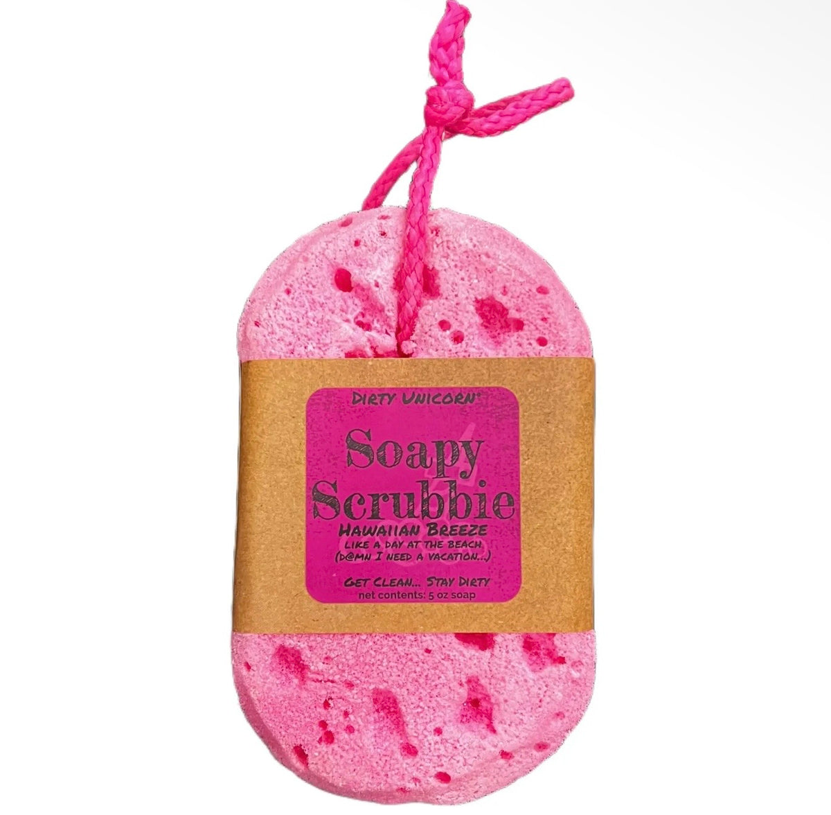 Dirty Unicorn Soapy Scrubbie - Hawaiian Breeze