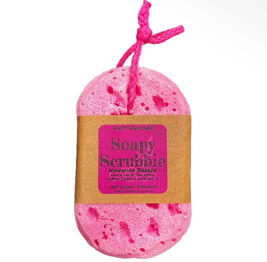 Dirty Unicorn Soapy Scrubbie - Hawaiian Breeze