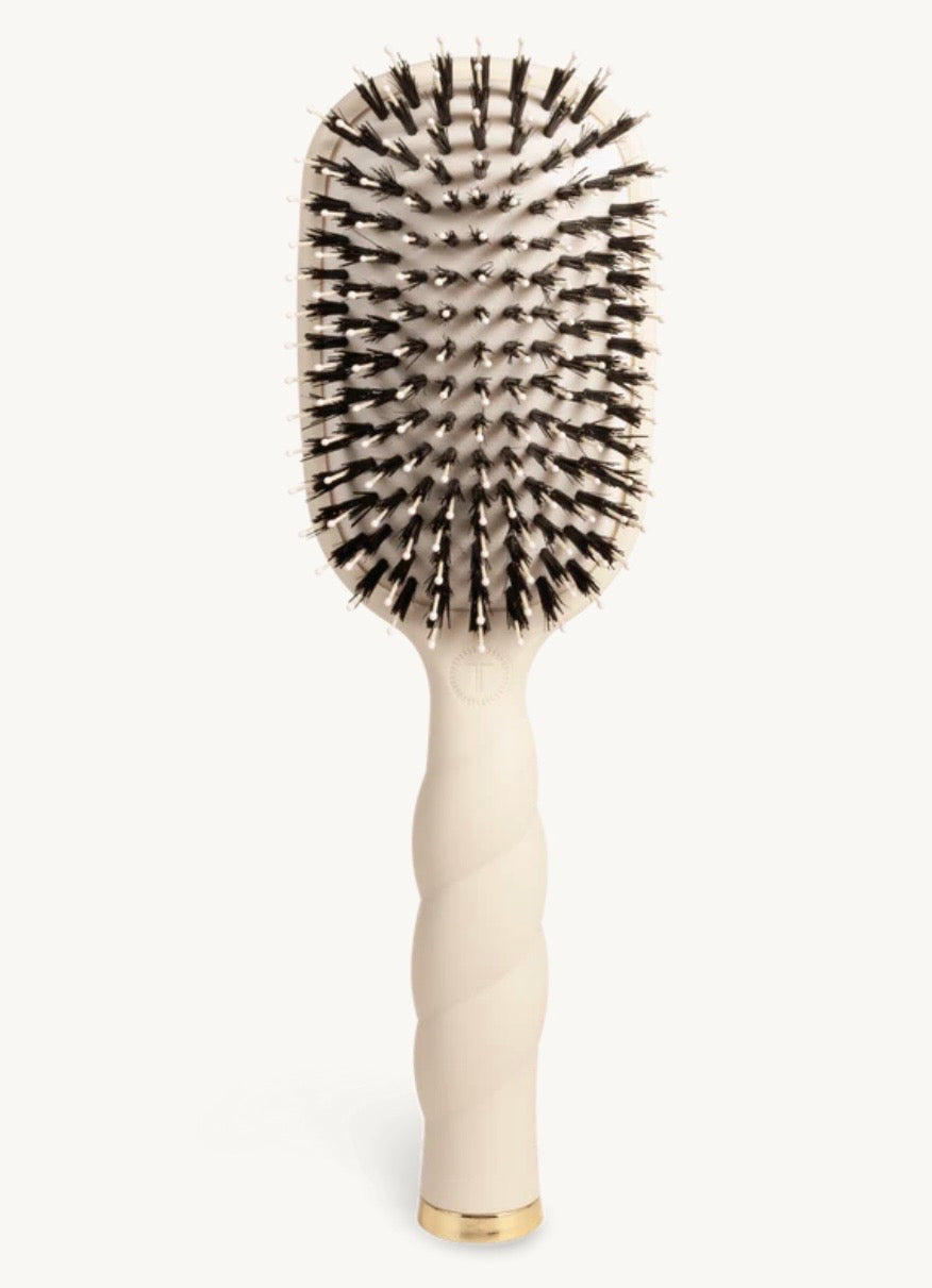 Teleties Boar Bristle Hair Brush Tan