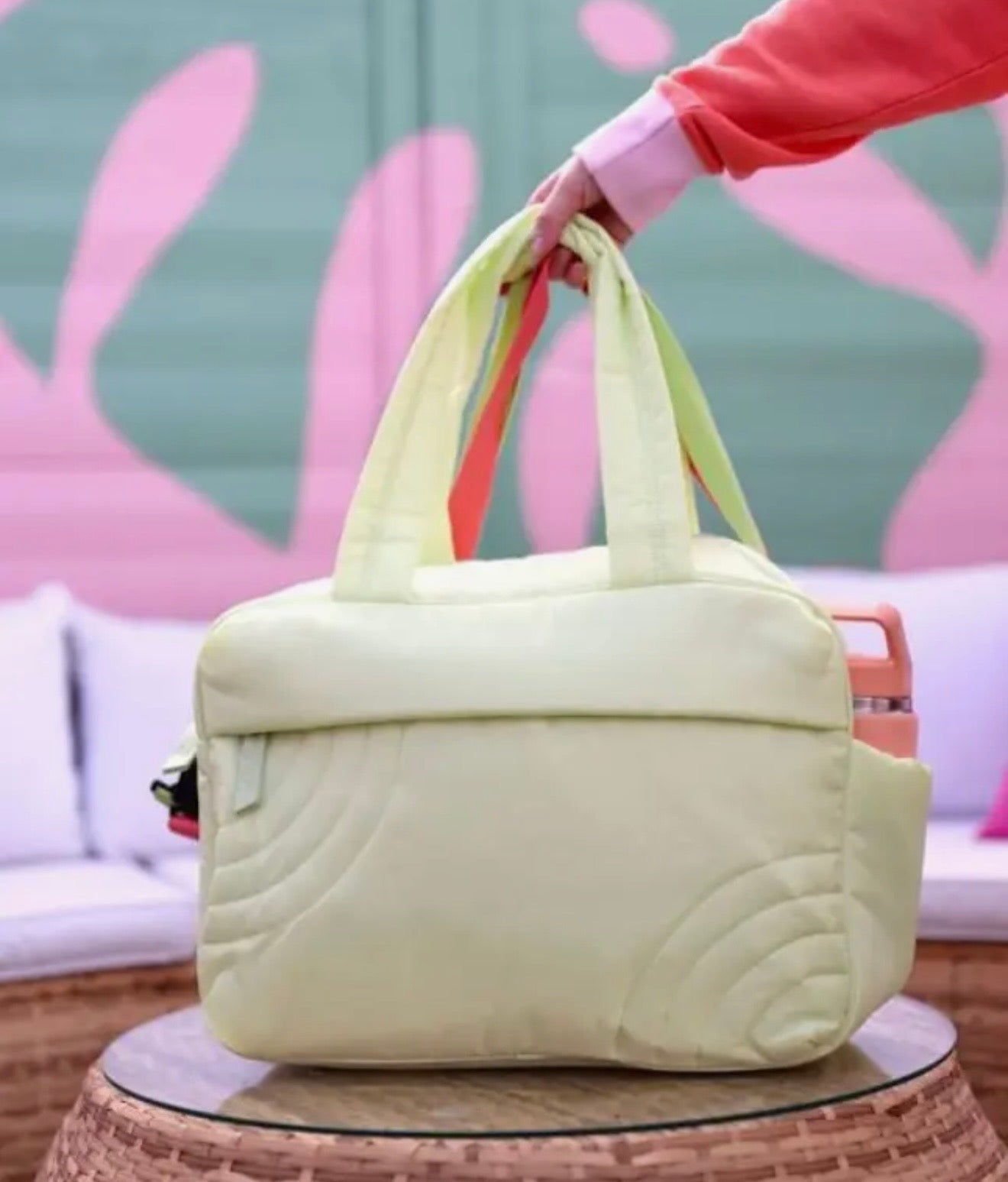 Jadelynn Brooke Duffle Bag -Modern Puffer Lime