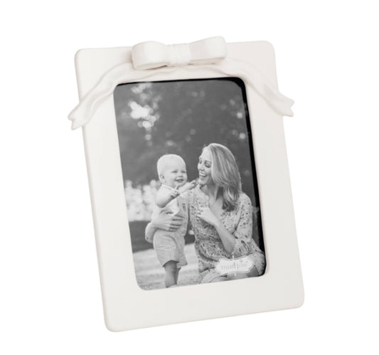 Mud Pie Small Bow Ceramic Frame