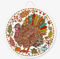 Baxter & Me Colorful Feather Turkey “Mr. Feathersworth” Door Hanger