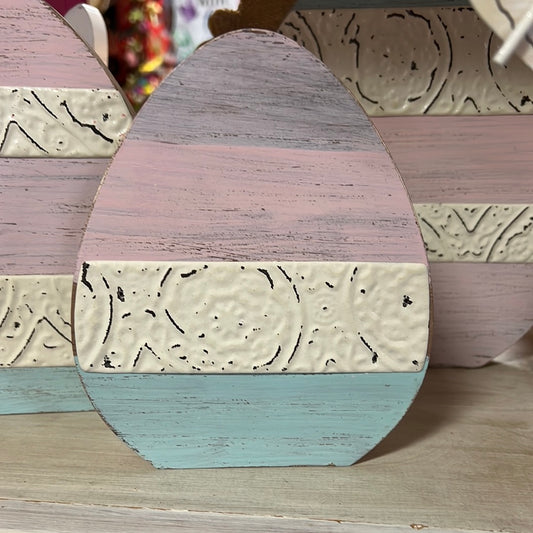 B&B Pastel Wooden Egg Small