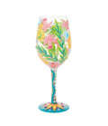 Lolita Fashion Florals Hand Painted Wine Glass
