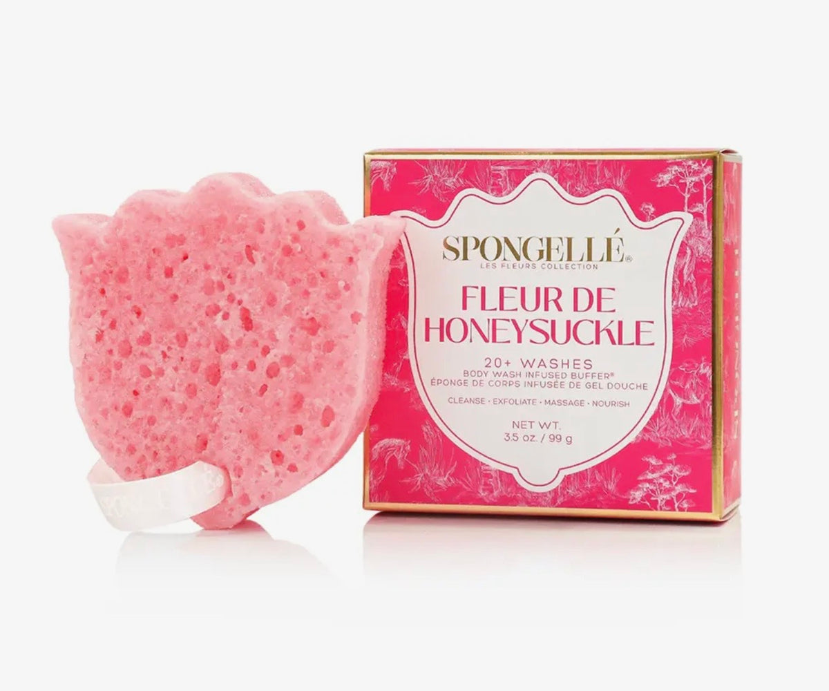 Les Fleurs Body Wash Infused Buffer Honeysuckle Pink