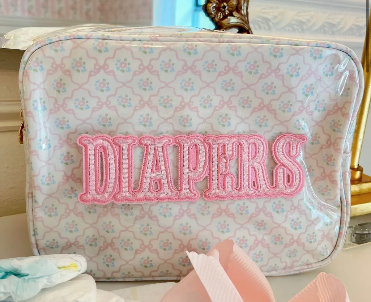 Diapers XL - Clear Coat Bag - Pink
