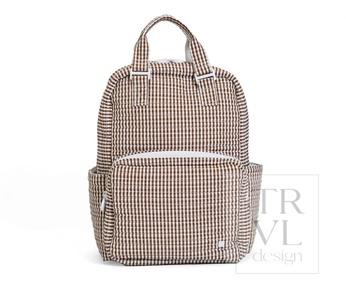 TRVL Design Quilted All You Need Bag - Gingham Coco