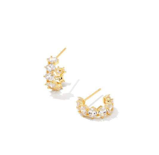 Kendra Scott Cailin Crystal Huggie Earrings