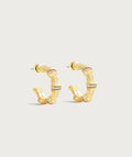 Anabel Aram - Bamboo Huggie Hoop Earrings