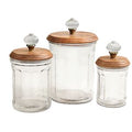 Glass Knob Canister Set