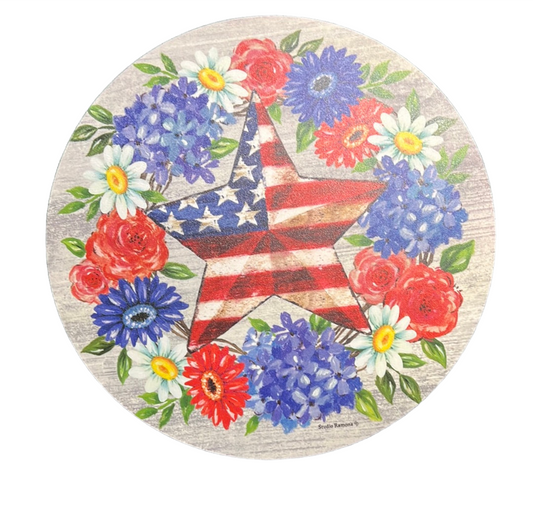 Patriotic Wreath Stepping Stone