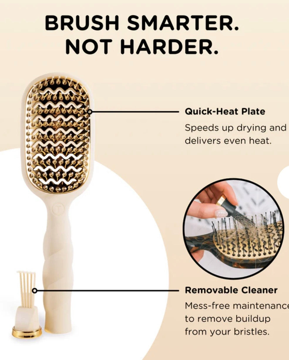 Teleties Vented Hair Brush Tan