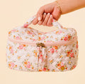 Glam & Go Quilted Cosmetic Bag - Endless Daydream Cream