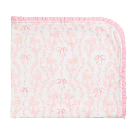 Mud Pie Toile Bow Arrival Blanket