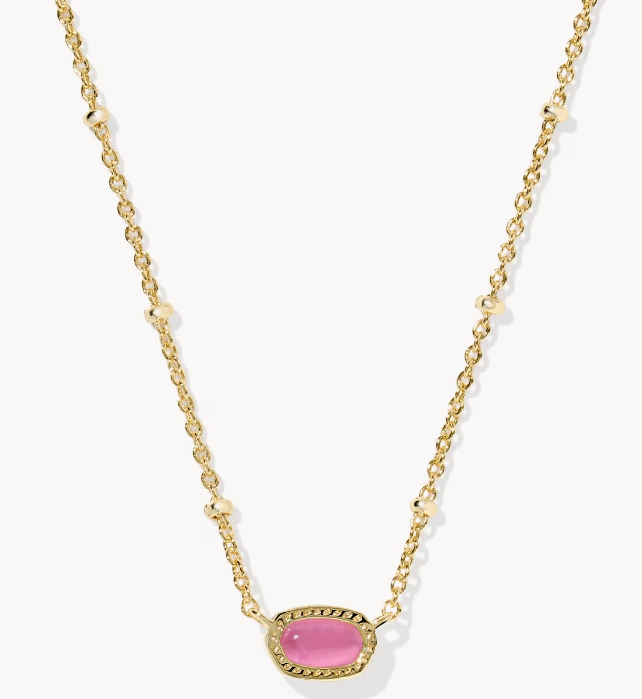 Kendra Scott Mini Elisa Satellite Short Pendant Necklace Gold Azalea Illusion