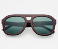 Freyers Eyewear Voyager Acetate Oversized Aviator Sunglasses - Burgundy