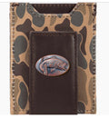 Zep Pro Bass Men’s Magnetic Front Pocket Old School Camo Leather Wallet