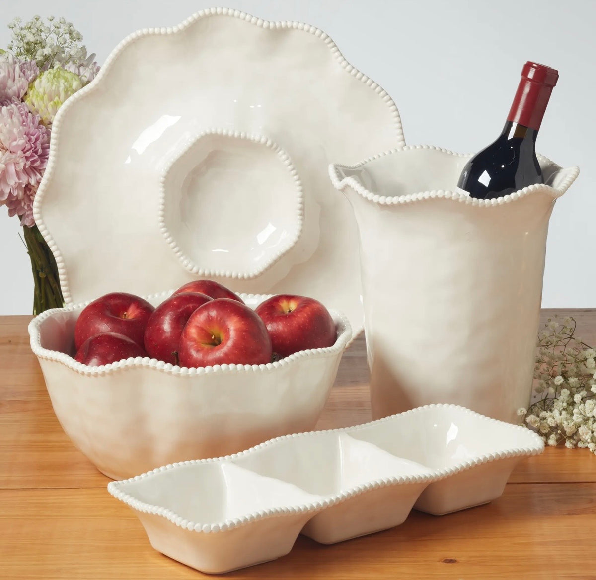 Perlette Cream - HW Melamine Wine Cooler 8.75in