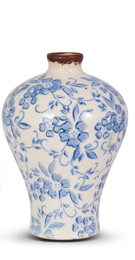 RAZ 8” Blue & White Vase