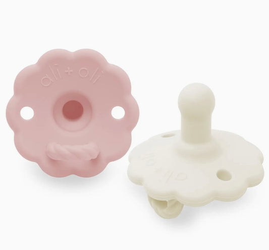 Ali+Oli Pacifier Set Flower