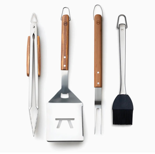 Fox Run Outset Grande Stainless Steel Grill Tool Set Verde