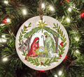Baxter & Me Christmas Nativity Stable Ornament