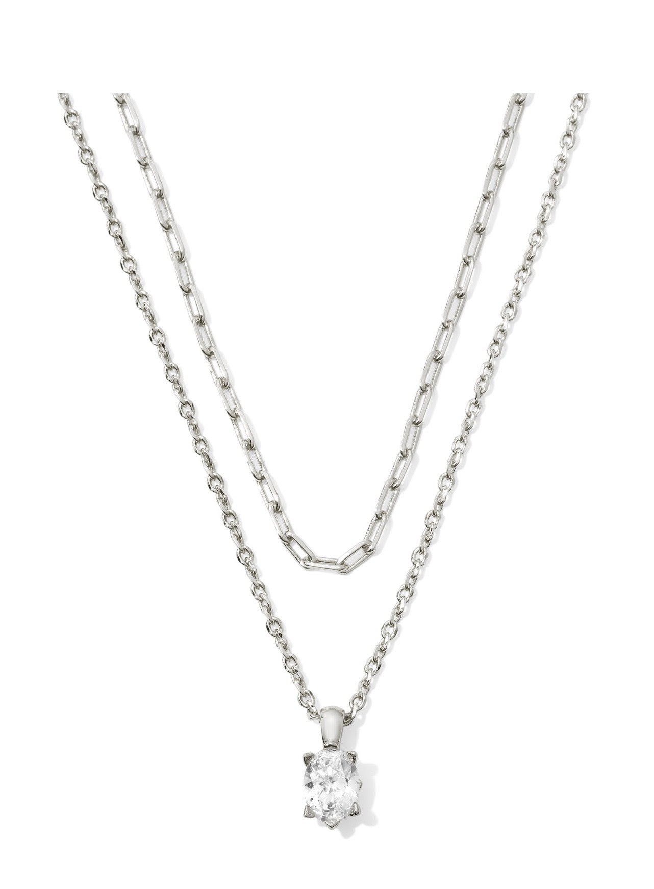 Kendra Scott Cailin Multi Strand Necklace: Silver