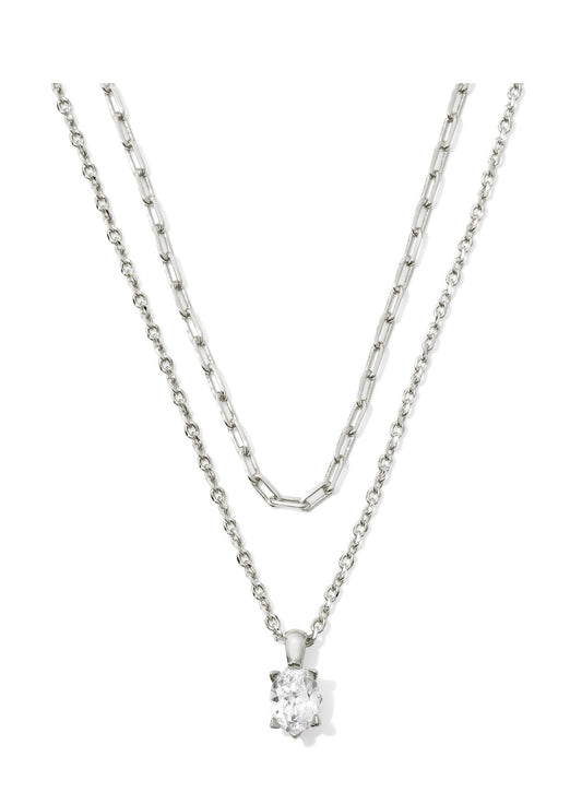 Kendra Scott Cailin Multi Strand Necklace: Silver