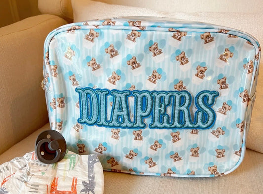 Diapers XL - Clear Coat Bag - Blue