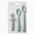 Ali+Oli (3 pc) Multi Stage Spoon for Baby - Blue