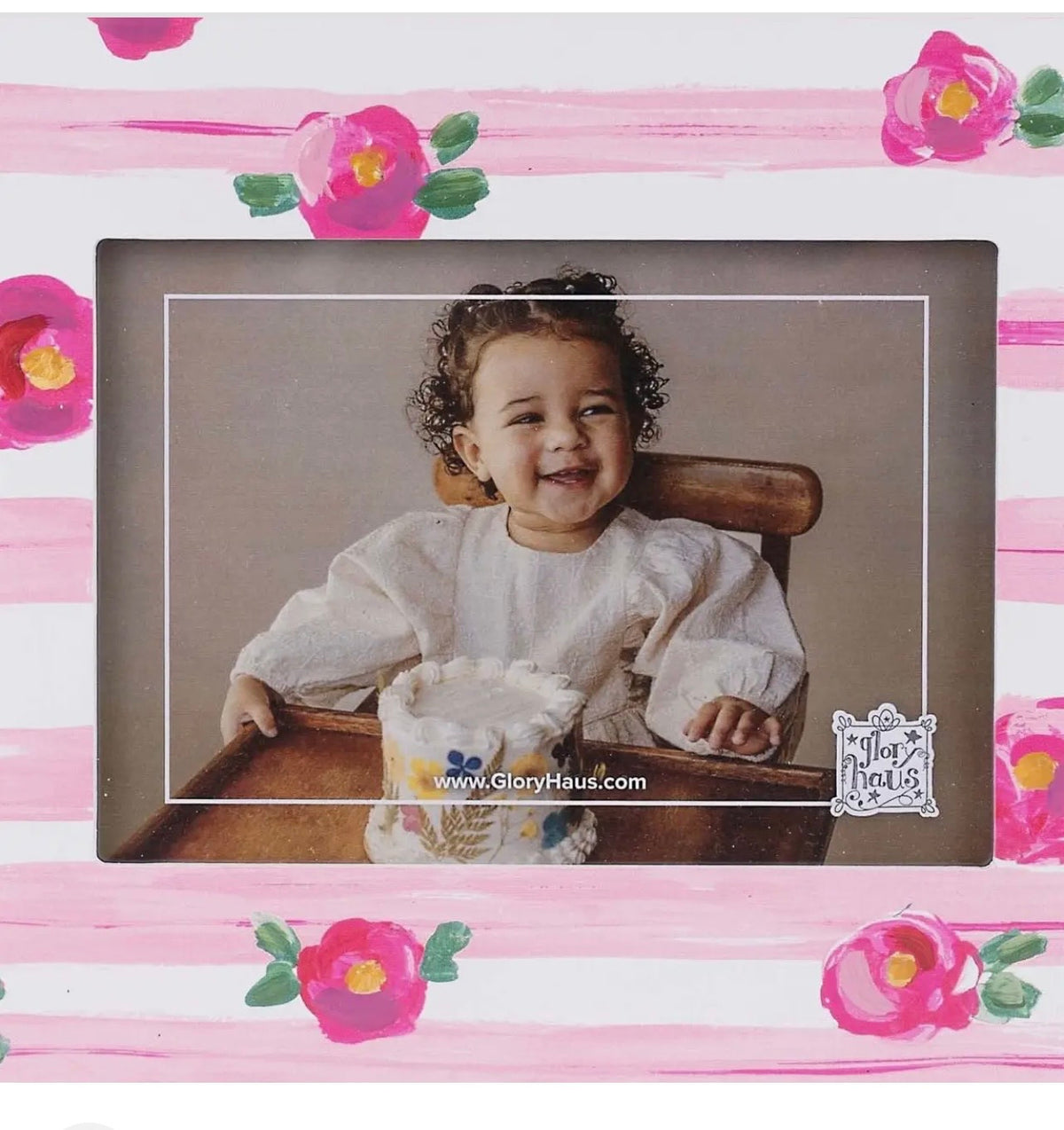 Striped Flower Frame