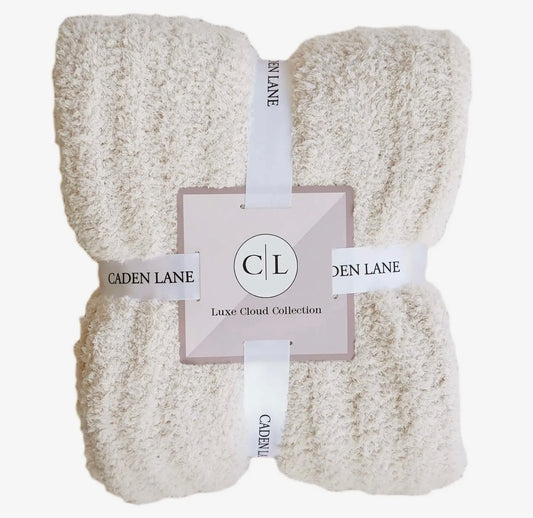 Caden Lane Luxe Throw Blanket 72x48 - Shell