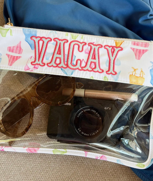 Vacay - Bikinis Clear Pouch