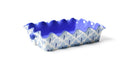 Cotton Colors Signature Ruffle 14 Casserole White Iris Blue