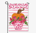 Baxter & Me Pretty Pink Scallop Pumpkin Garden Flag