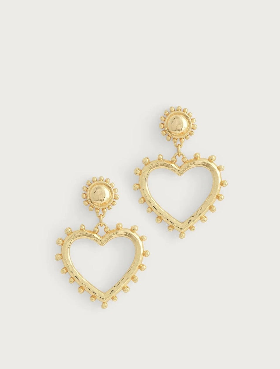 Anabel Aram - Heart Drop Earrings