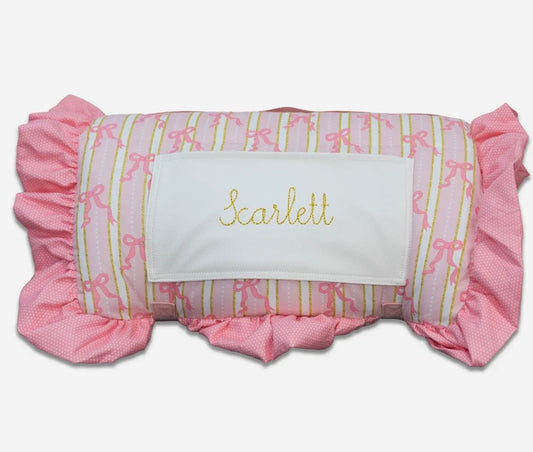 Sugar Bee Nap Mat - Pink Bows