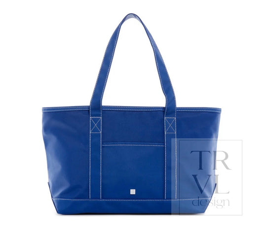 TRVL Design Medium Tote - Coated Canvas Blue Bell