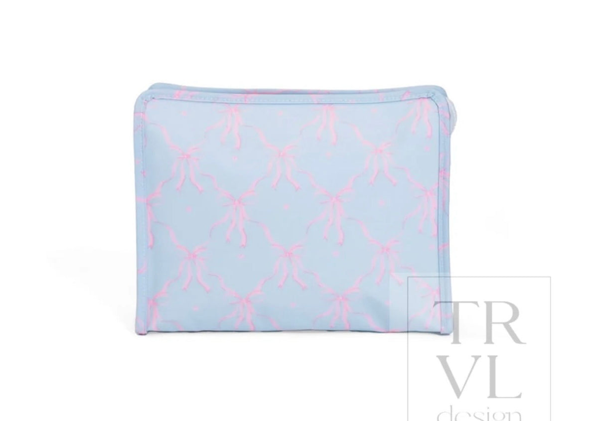 TRVL Design Roadie Large Zip Pouch - Eloise Bow