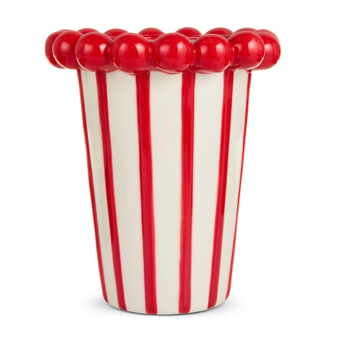 Raz 9” Striped Ball Planter