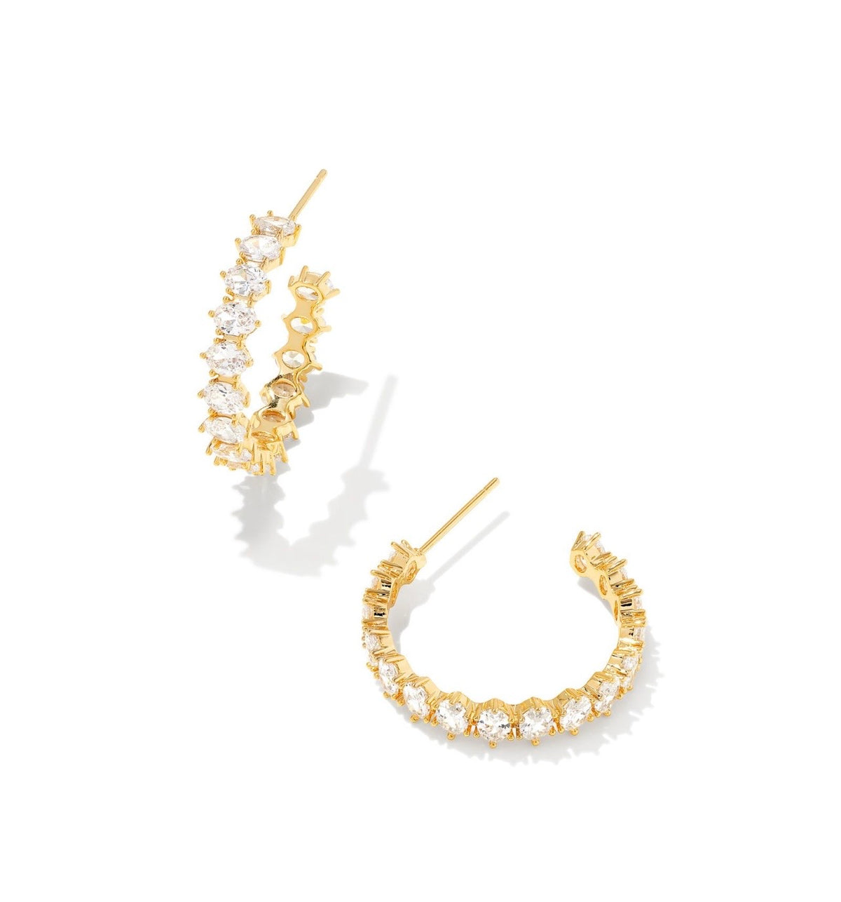 Kendra Scott Cailin Crystal Huggie Earrings