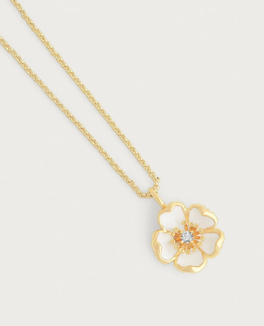 Anabel Aram - Wildflowers Enameled Pendant Necklace