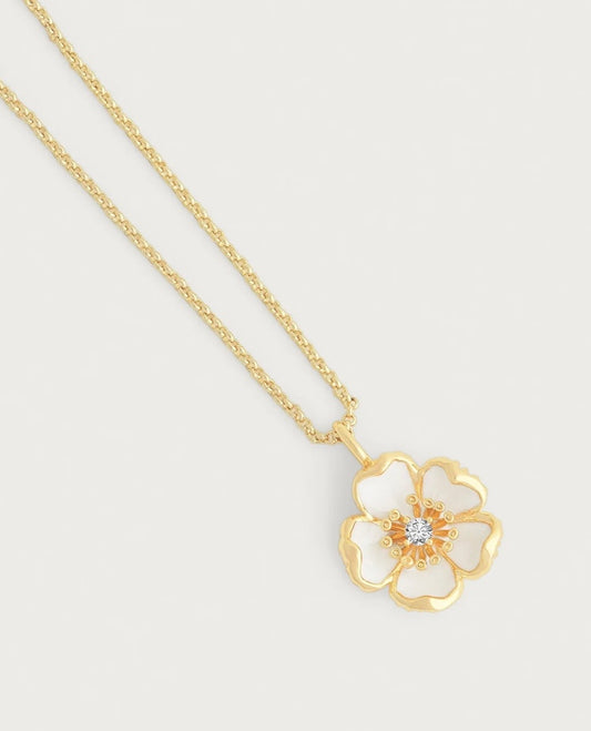 Anabel Aram - Wildflowers Enameled Pendant Necklace