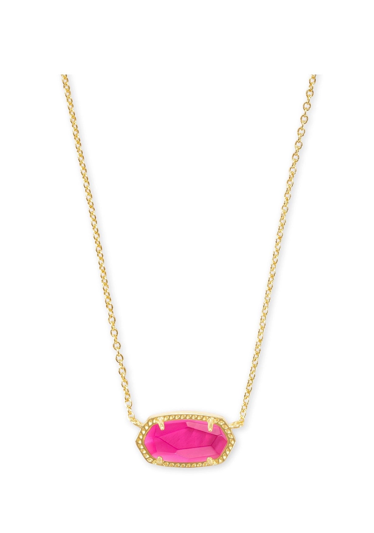 Kendra Scott Elisa Short Pendant Necklace: Gold Azalea