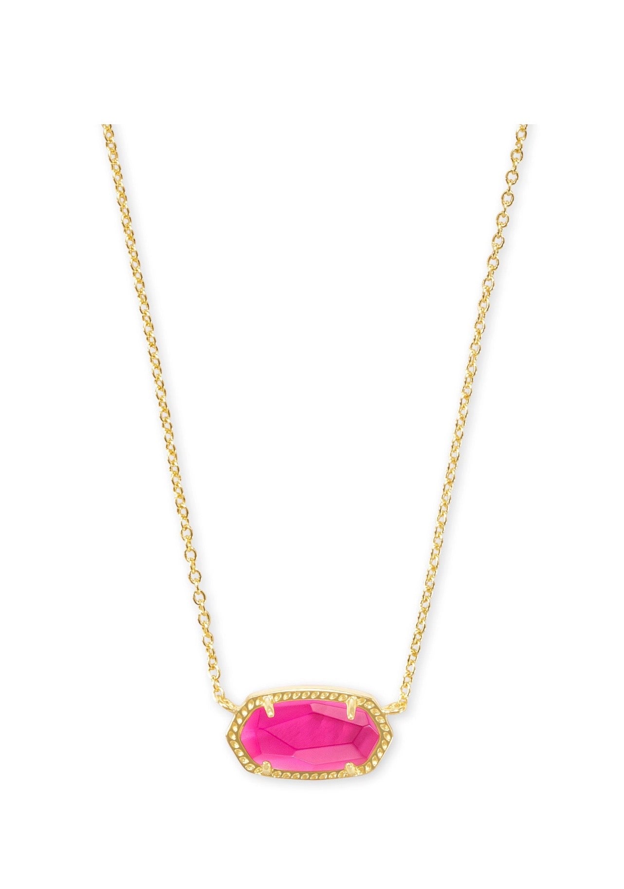 Kendra Scott Elisa Short Pendant Necklace: Gold Azalea
