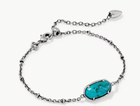 Kendra Scott Tiger Striped Elaina Delicate Chain Bracelet
