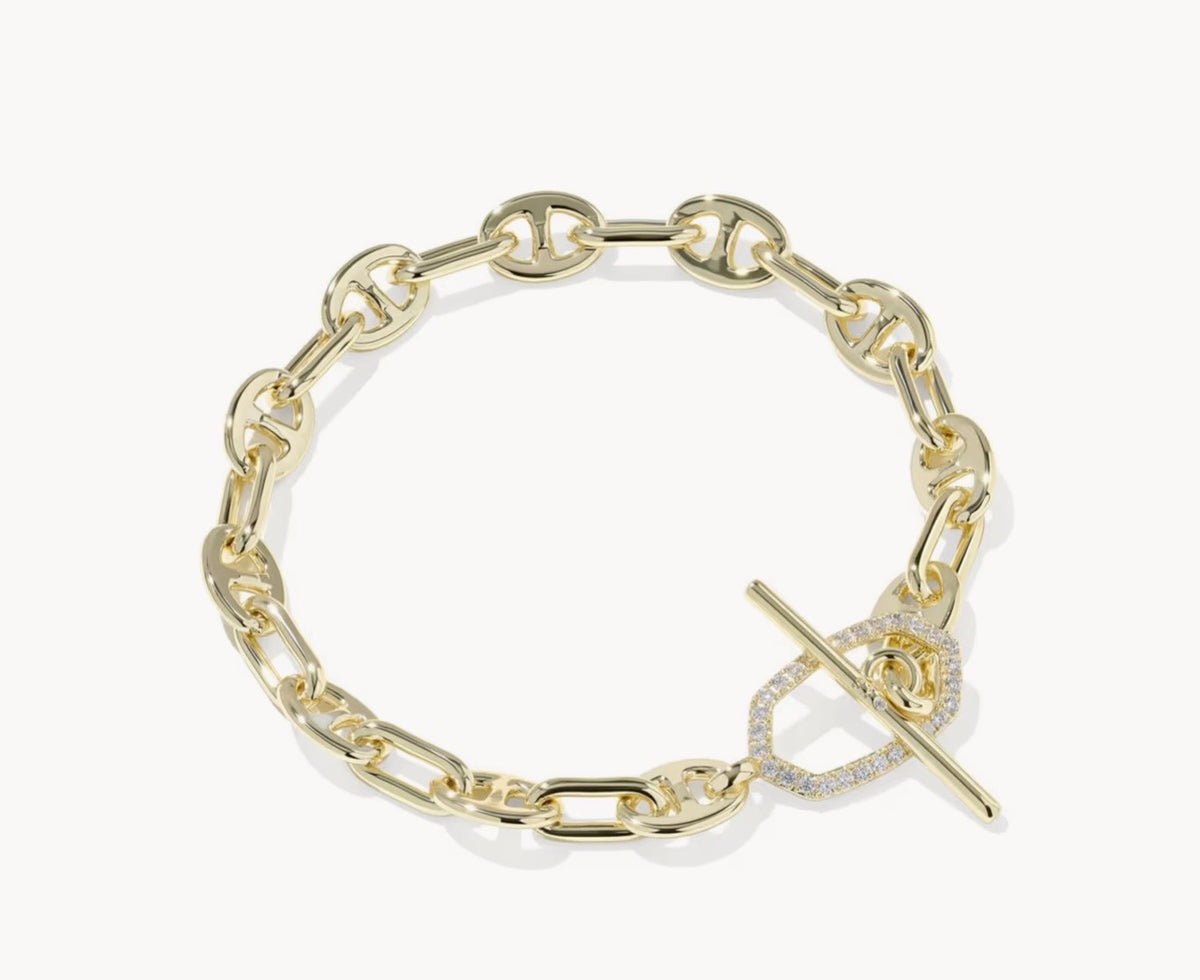 Kendra Scott Elaina Toggle Link Chain Bracelet Gold