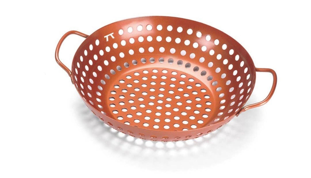 Fox Run Outset Round Grill Wok Copper Non-Stick